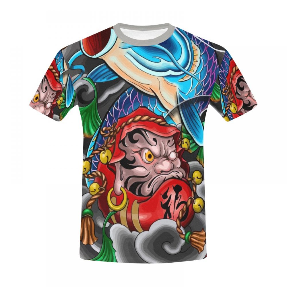 Men's Art Japanese Mythology Short T-shirt Uk