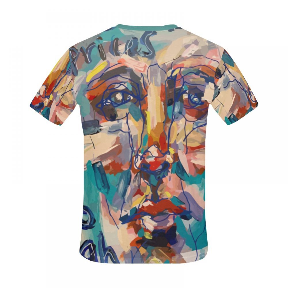 Men's Abstract Art Ink Men Short T-shirt Uk