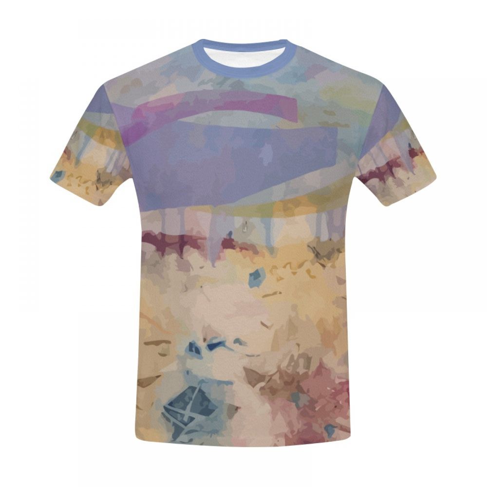 Men's Abstract Art Day Trip Short T-shirt Uk