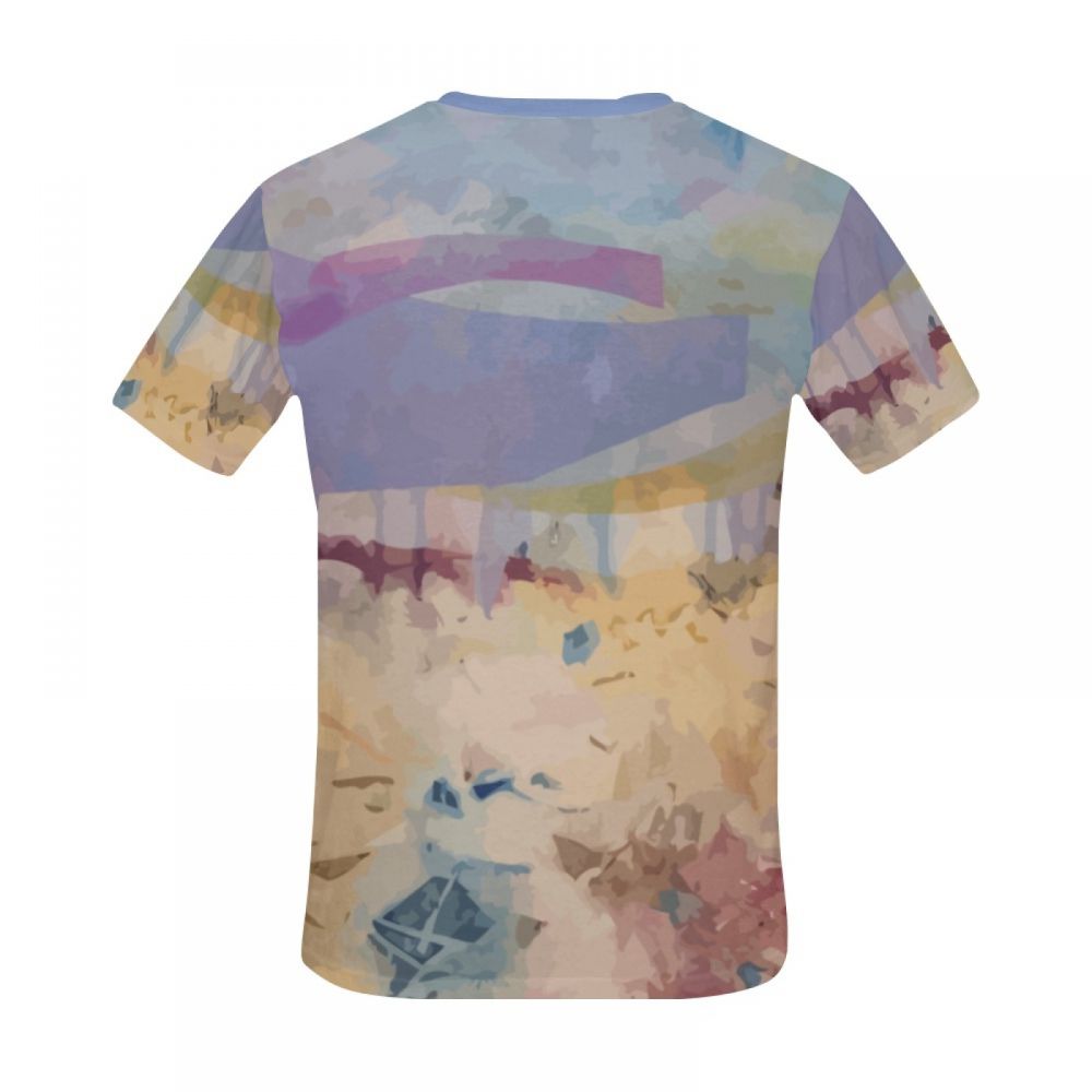 Men's Abstract Art Day Trip Short T-shirt Uk