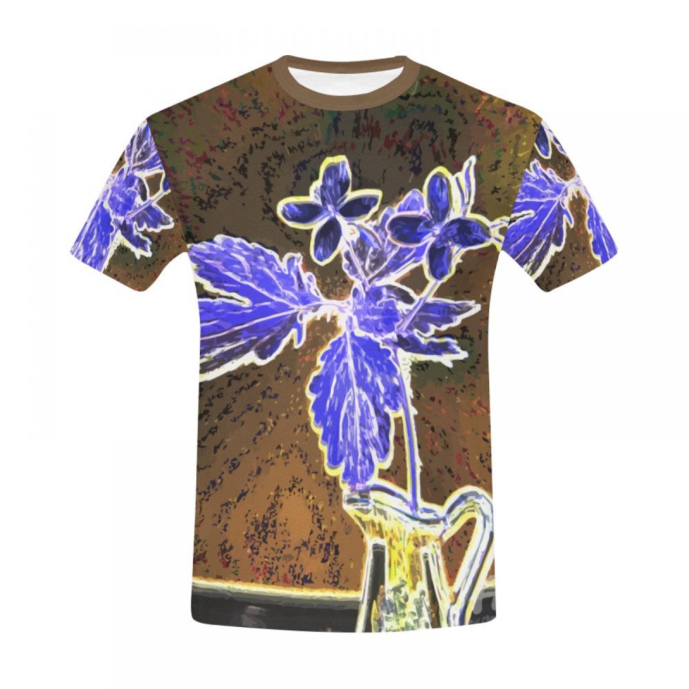 Men's Art Digital Ghost Vase Short T-shirt Uk