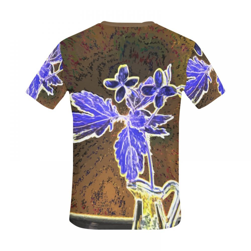 Men's Art Digital Ghost Vase Short T-shirt Uk