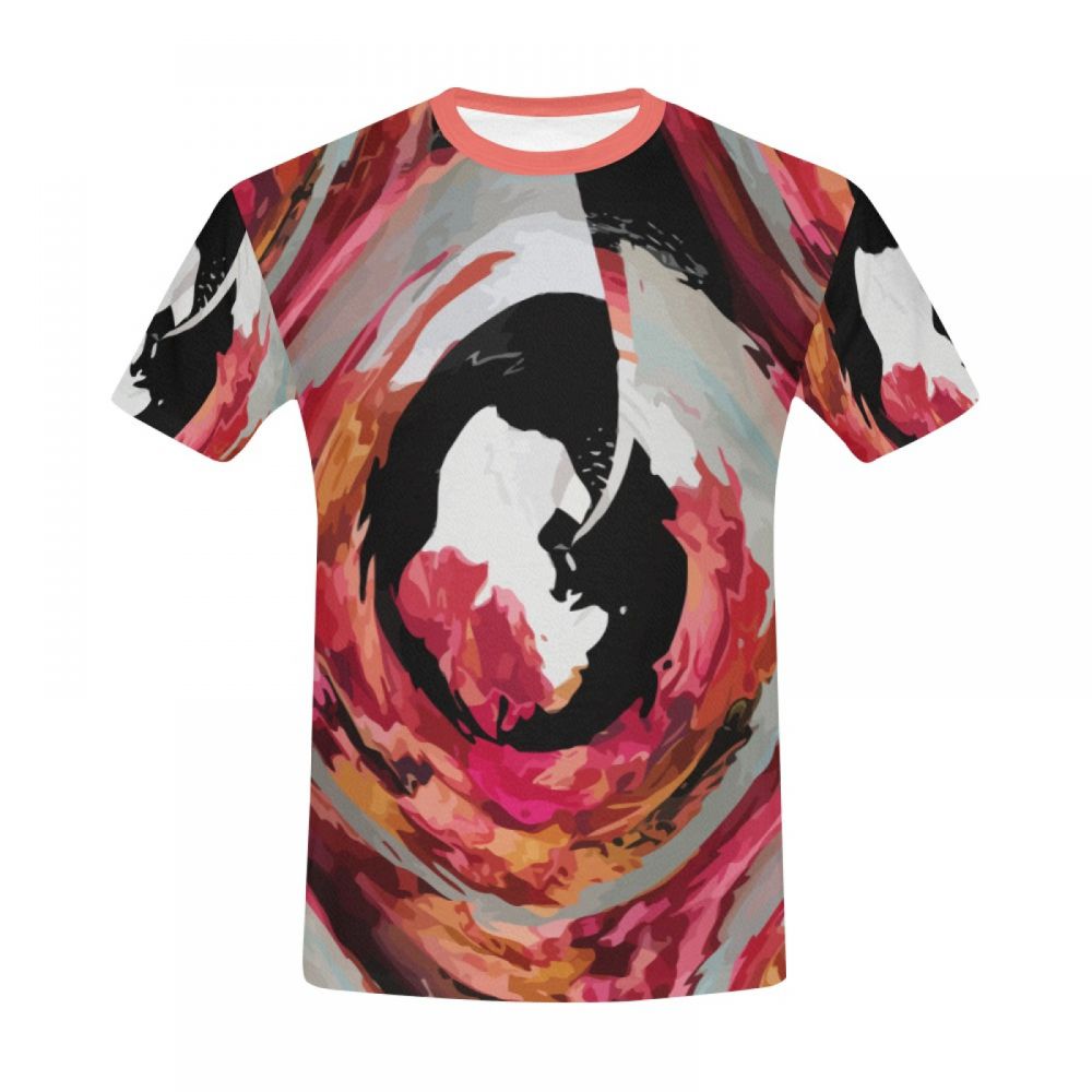 Men's Art Digital Love Whirlpool Short T-shirt Uk