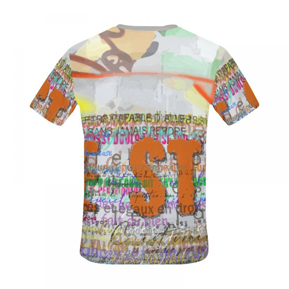 Men's Graffiti Art Life Style Short T-shirt Uk