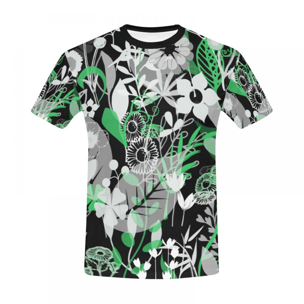 Men's Art Flower Arrangement Short T-shirt Uk