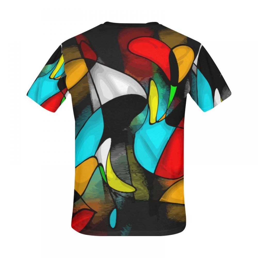 Men's Abstract Art Crazy Love Short T-shirt Uk