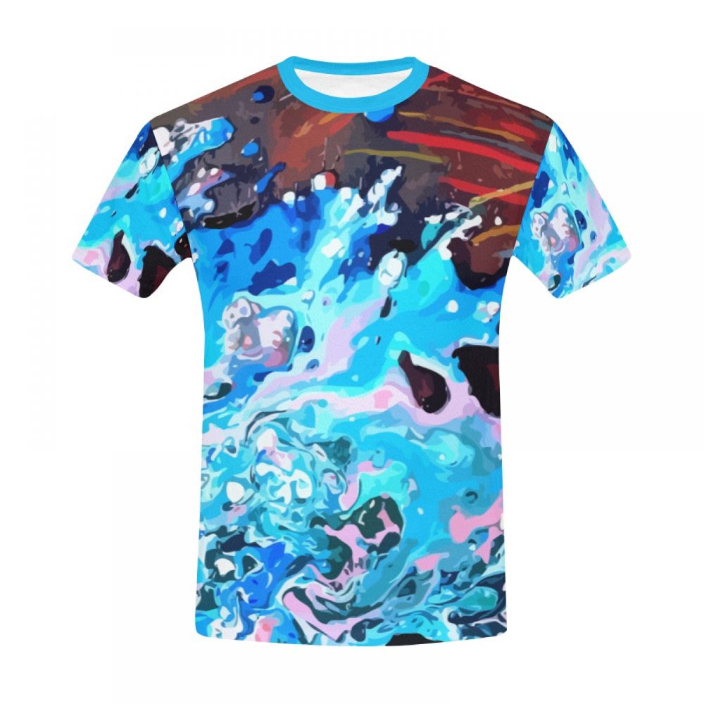 Men's Art Flowers In The Storm Short T-shirt Uk