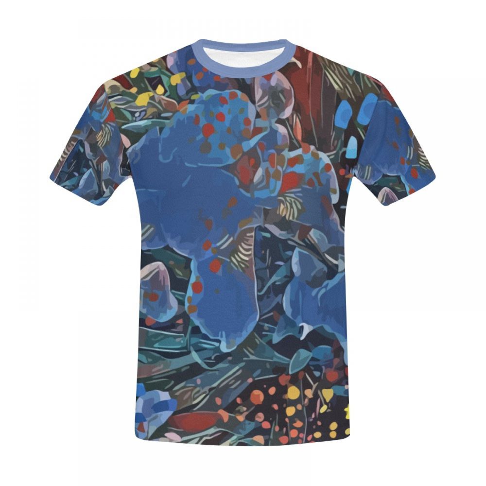 Men's Abstract Art Vivid Dreams Short T-shirt Uk