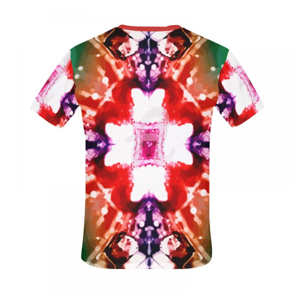 Men's Art Water Drop Kaleidoscope Short T-shirt Uk