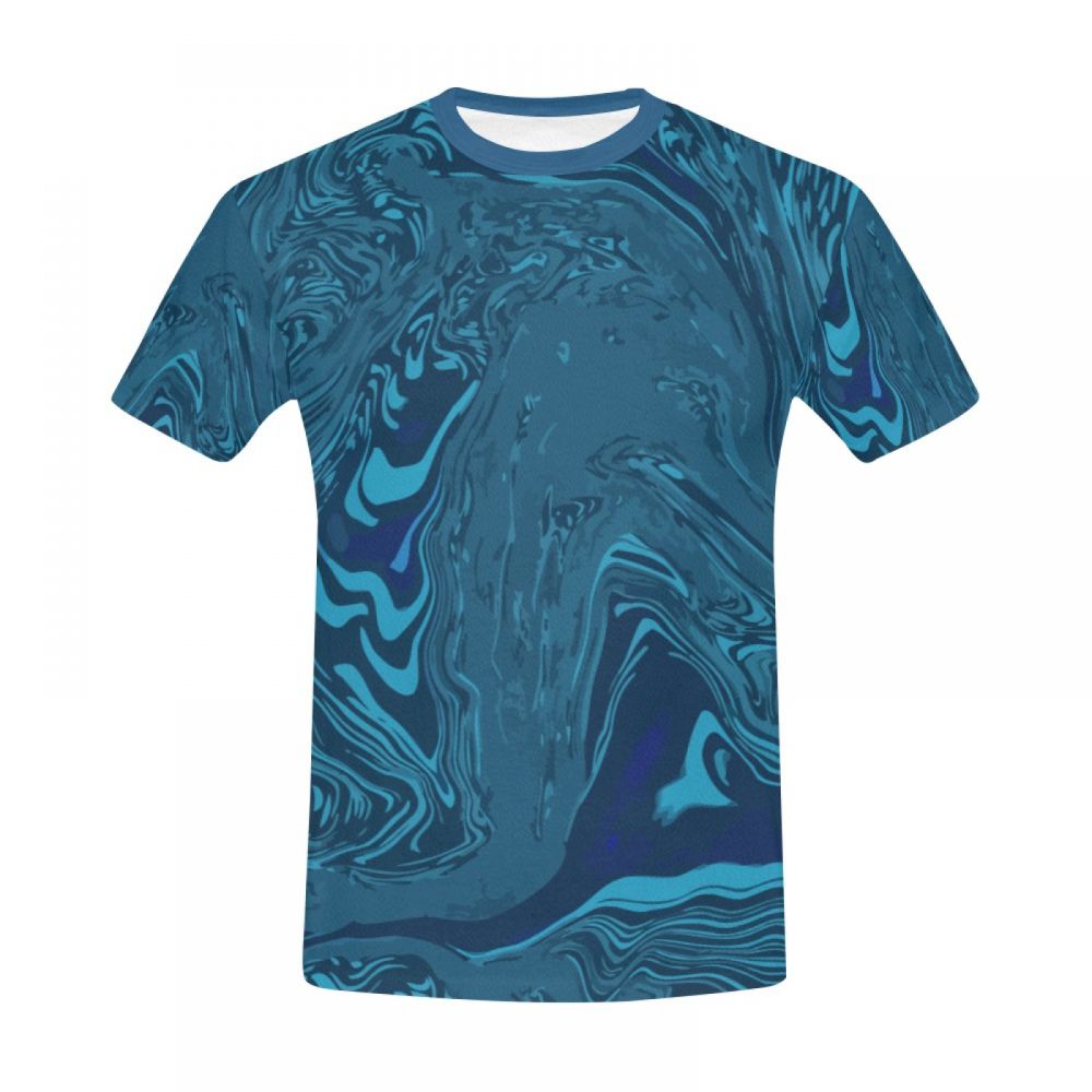 Men's Abstract Art Flow Short T-shirt Uk