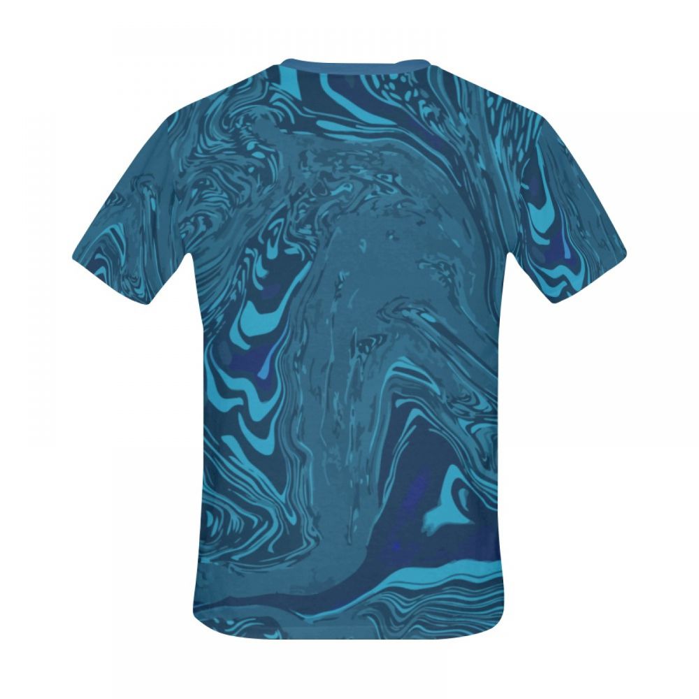 Men's Abstract Art Flow Short T-shirt Uk