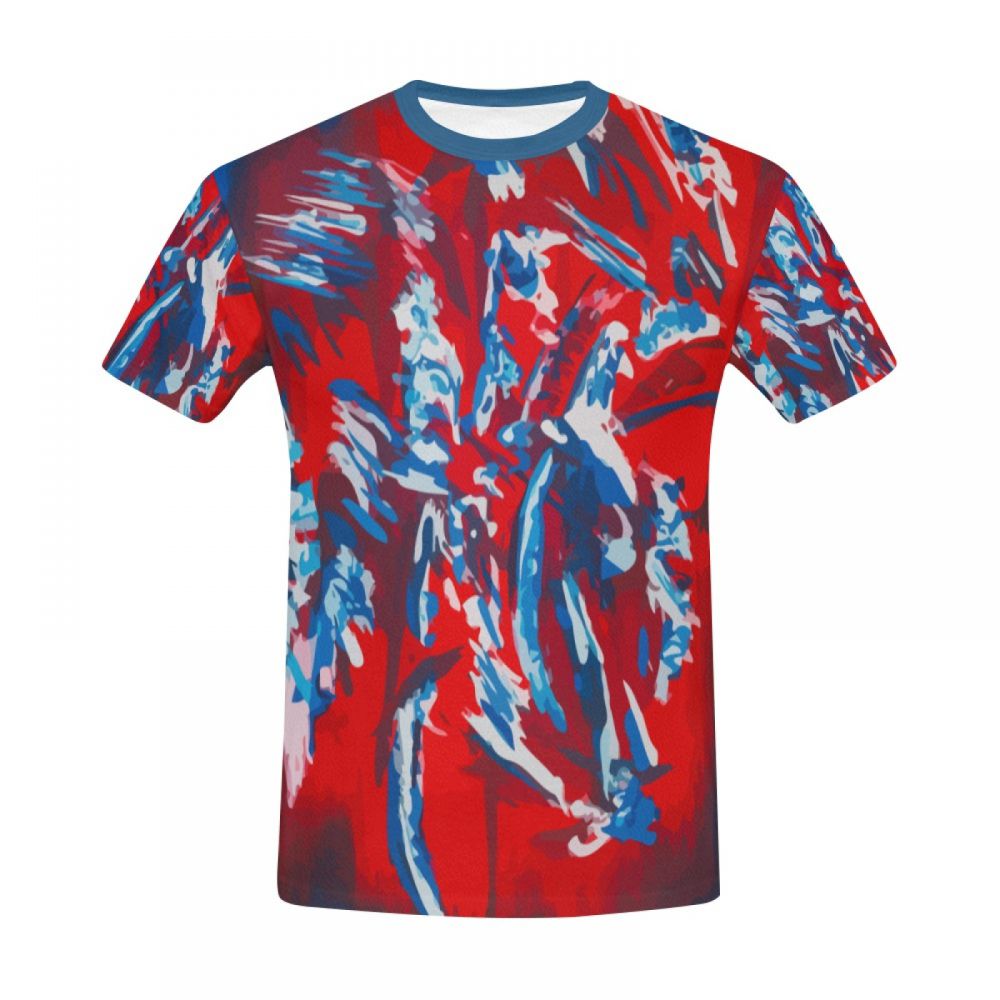 Men's Abstract Art Soul Walk Short T-shirt Uk