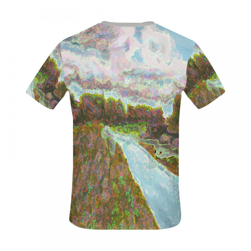 Men's Street Art Village River Short T-shirt Uk