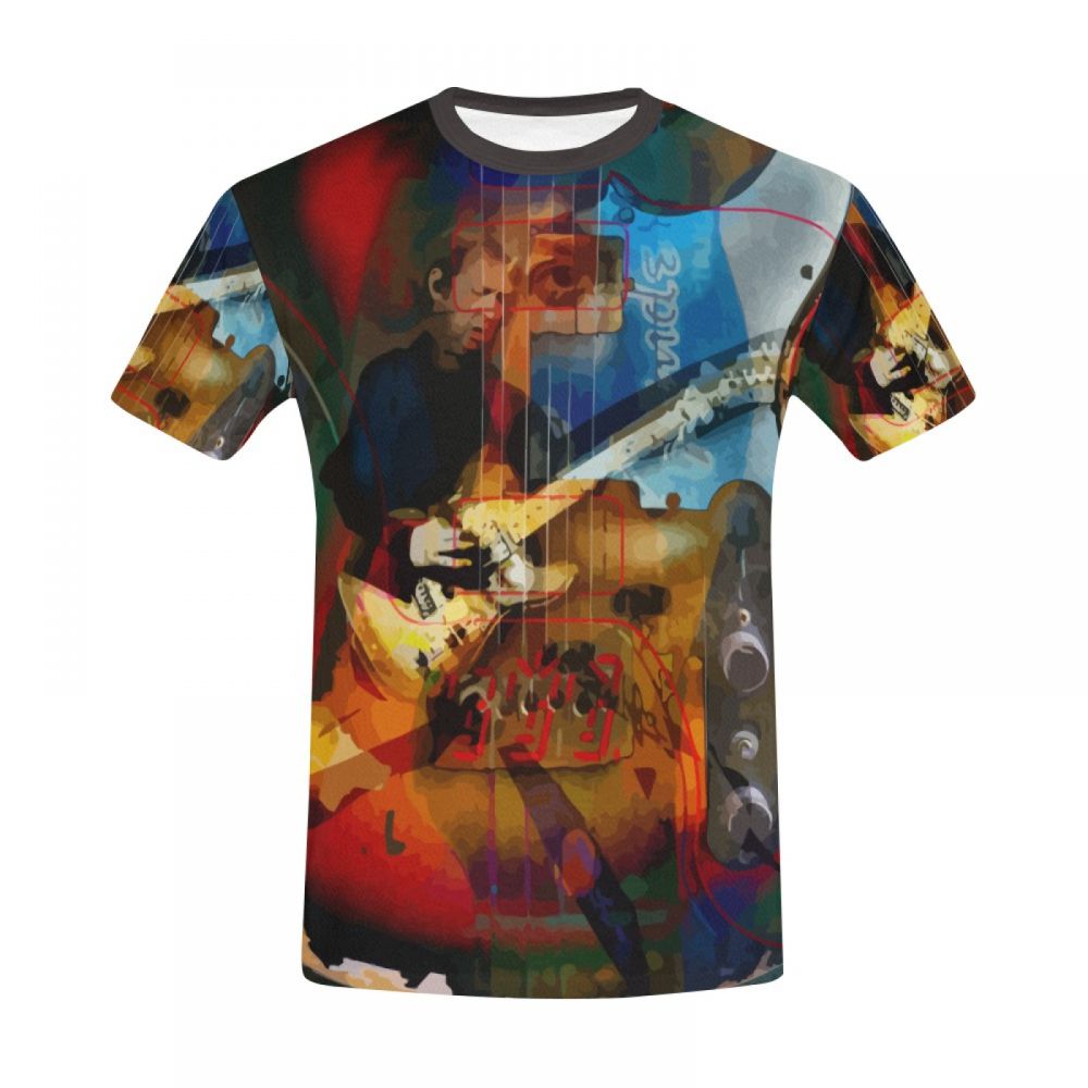 Men's Art Musician Memorial Guitarist Short T-shirt Uk