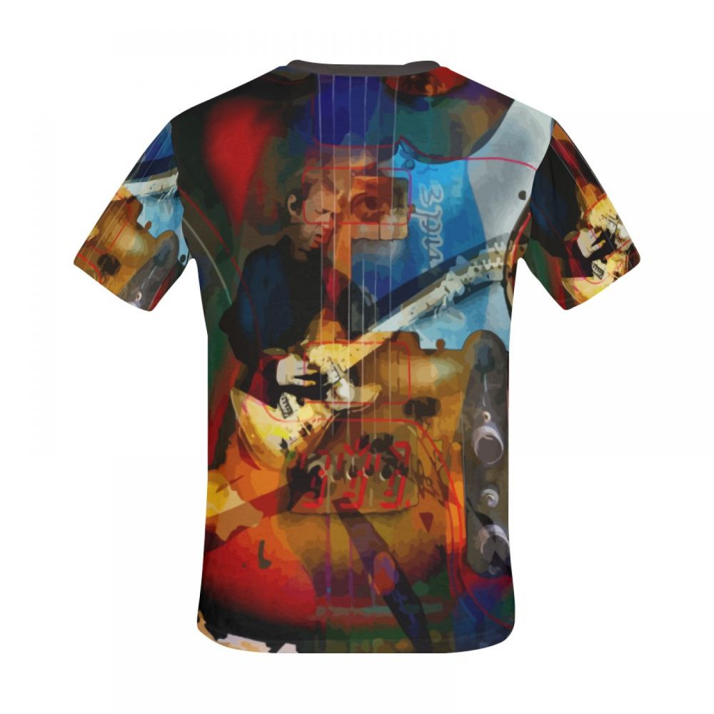 Men's Art Musician Memorial Guitarist Short T-shirt Uk