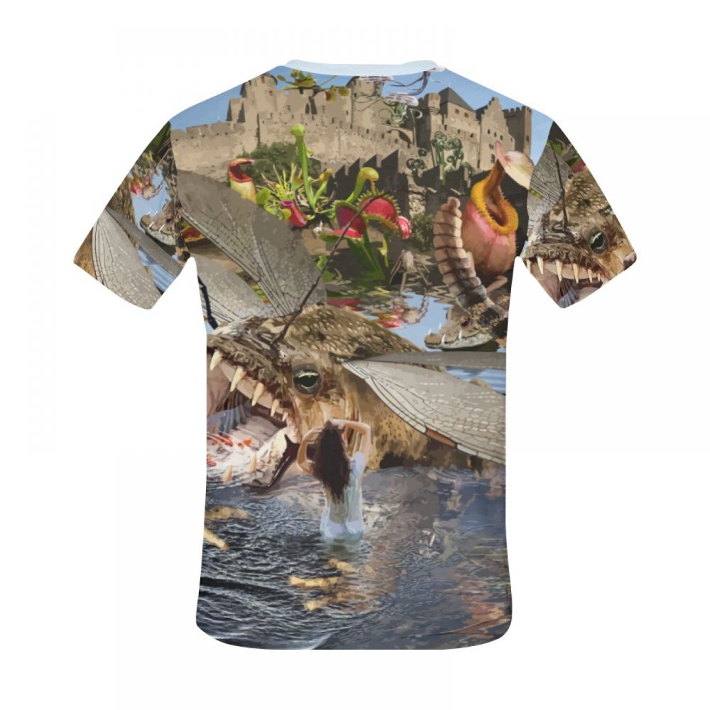 Men's Animal Art Primeval Forest Short T-shirt Uk