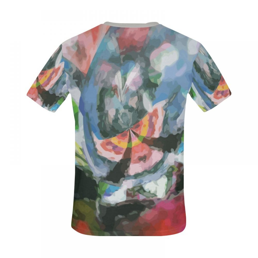 Men's Abstract Art Winged Goddess At The End Short T-shirt Uk