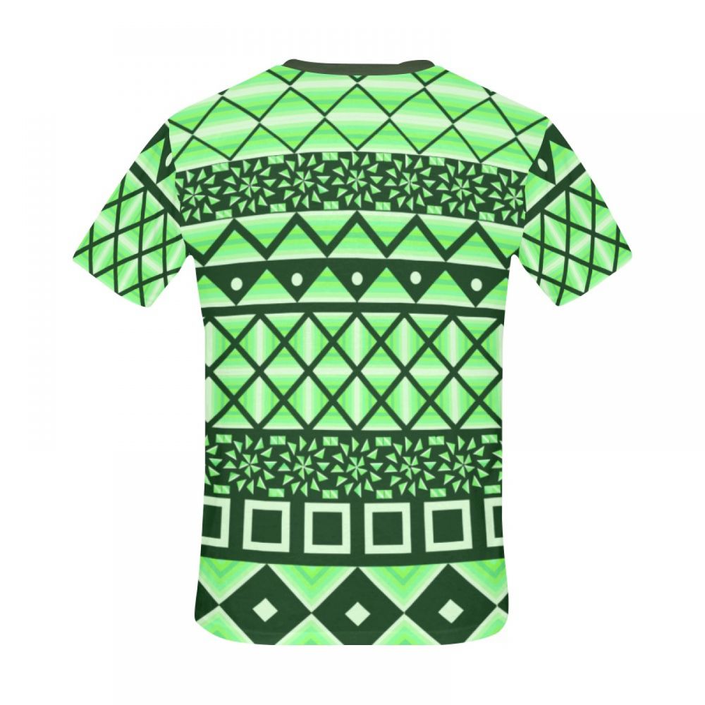 Men's Conceptual Art Green Box Short T-shirt Uk