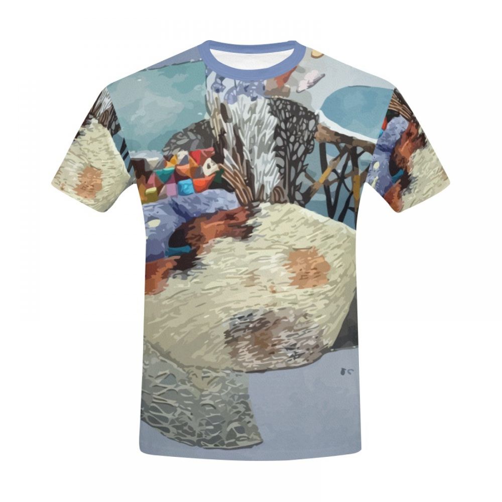 Men's Art Countryside Frost And Sun Short T-shirt Uk