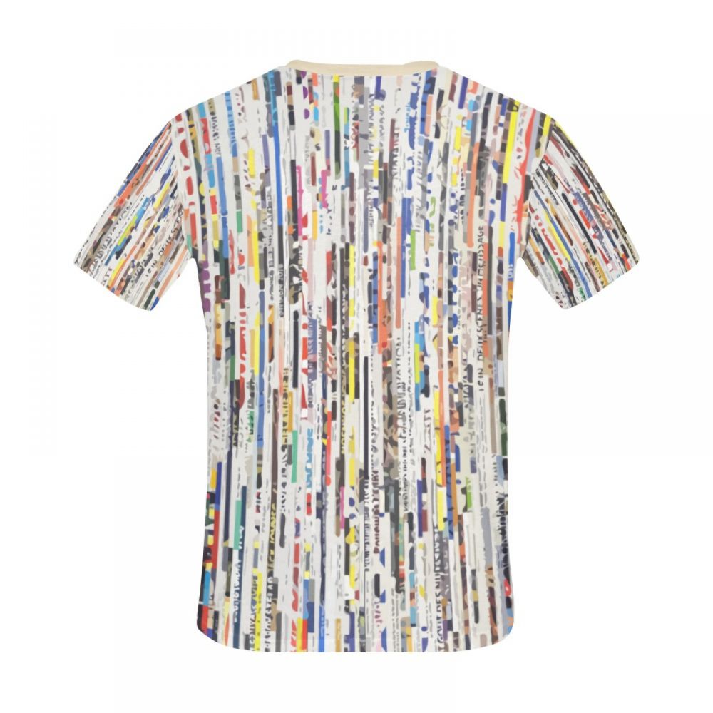 Men's A Sunmmer Colors Flow Short T-shirt Uk