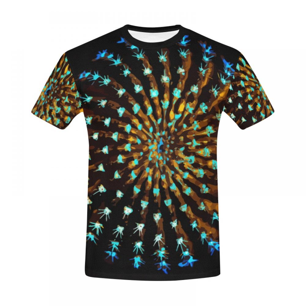 Men's Abstract Art Hikaru Mecac Short T-shirt Uk