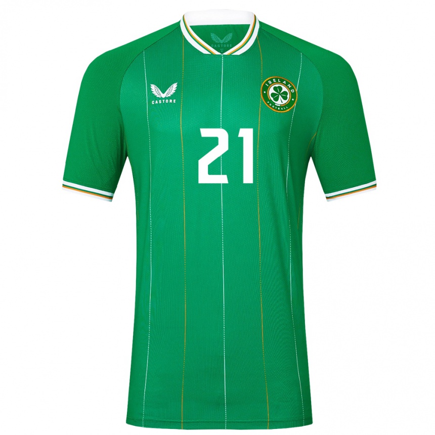 Kids Football Ireland Andy Moran #21 Green Home Jersey 24-26 T-Shirt Uk