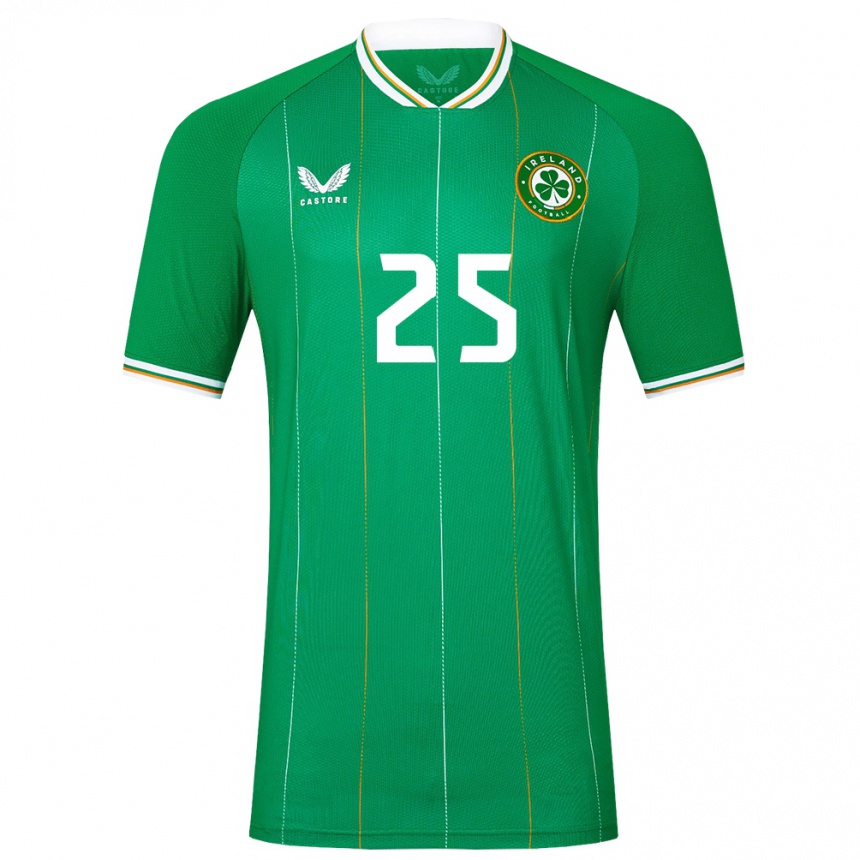 Kids Football Ireland Aoife Mannion #25 Green Home Jersey 24-26 T-Shirt Uk