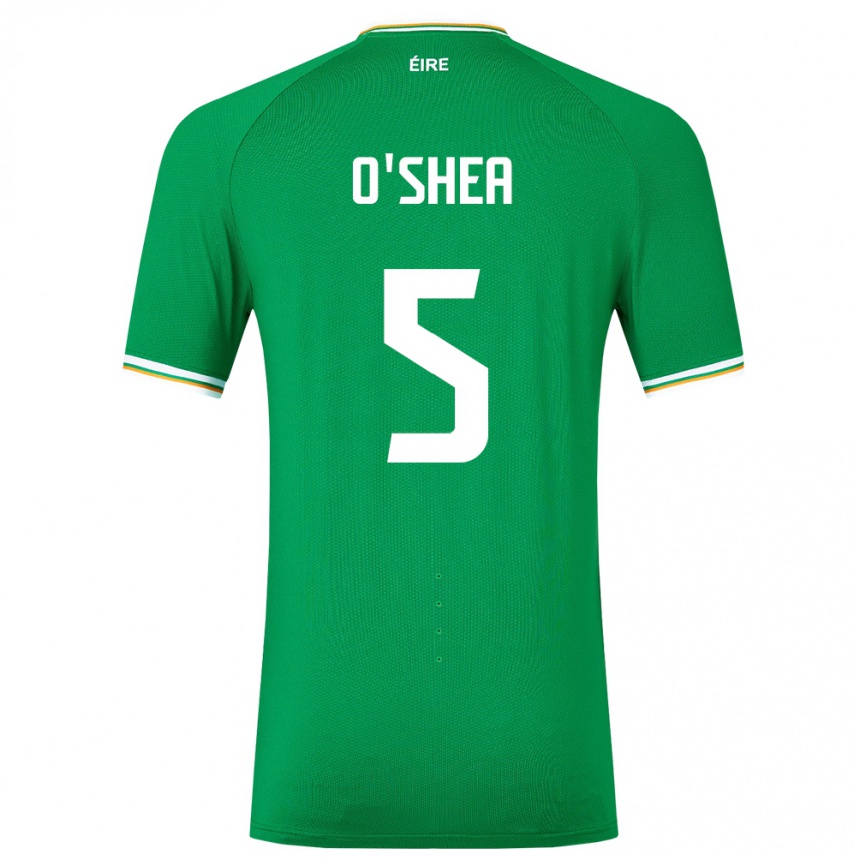 Kids Football Ireland Dara O'shea #5 Green Home Jersey 24-26 T-Shirt Uk