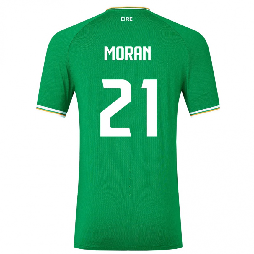 Kids Football Ireland Andy Moran #21 Green Home Jersey 24-26 T-Shirt Uk