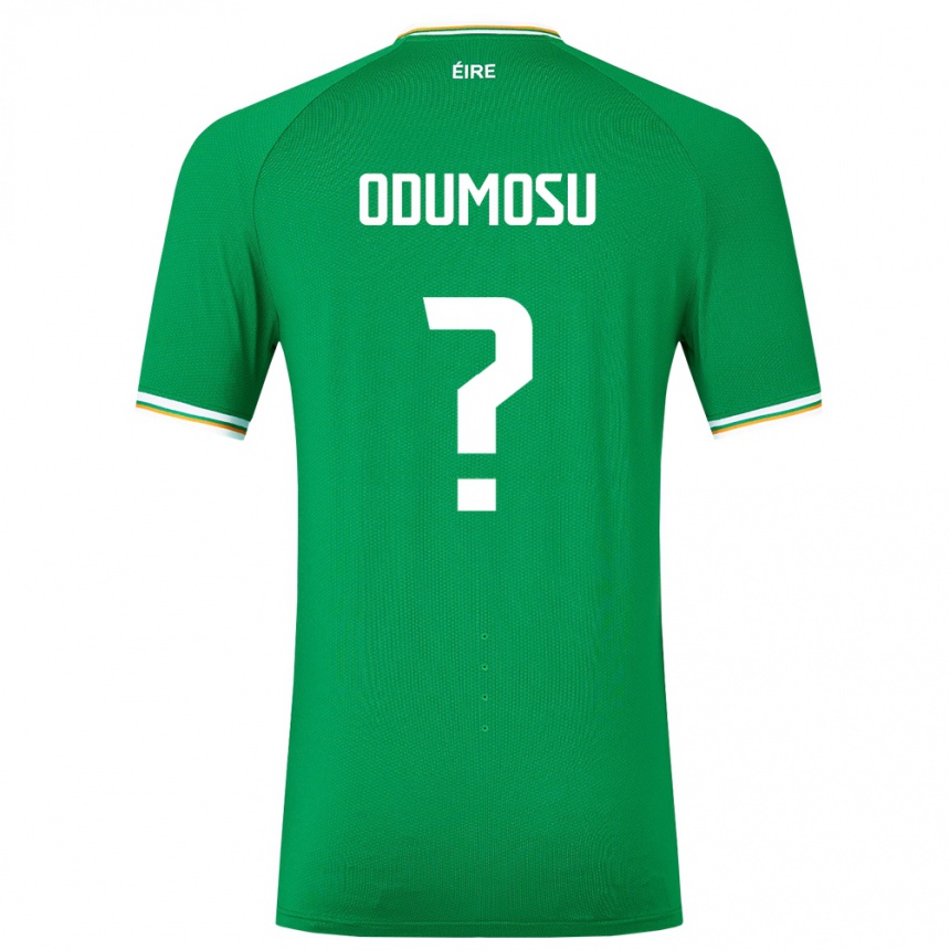 Kids Football Ireland David Odumosu #0 Green Home Jersey 24-26 T-Shirt Uk