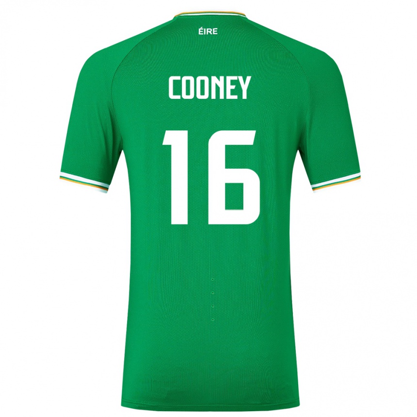 Kids Football Ireland Oisin Cooney #16 Green Home Jersey 24-26 T-Shirt Uk