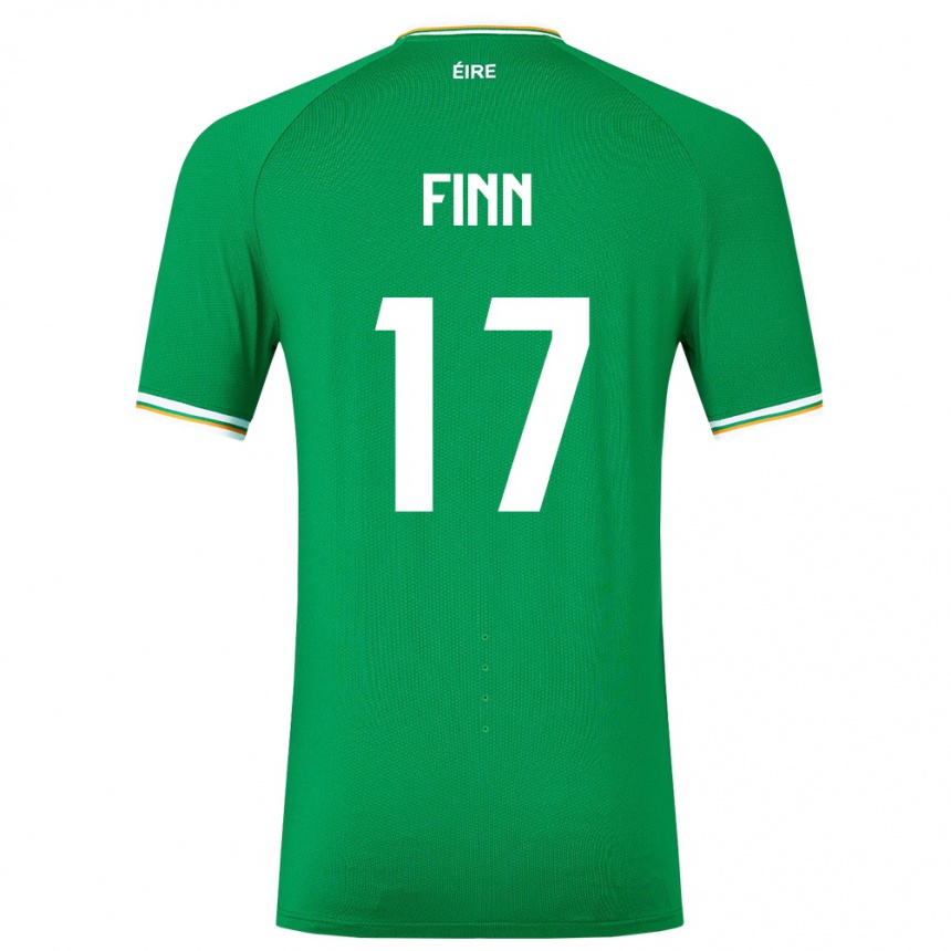 Kids Football Ireland Jamie Finn #17 Green Home Jersey 24-26 T-Shirt Uk