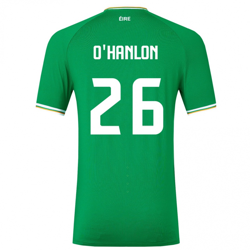 Kids Football Ireland Tara O'hanlon #26 Green Home Jersey 24-26 T-Shirt Uk