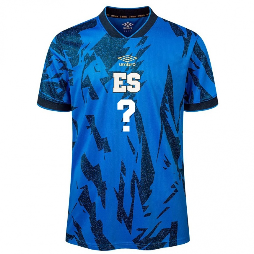 Kids Football El Salvador Your Name #0 Blue Home Jersey 24-26 T-Shirt Uk