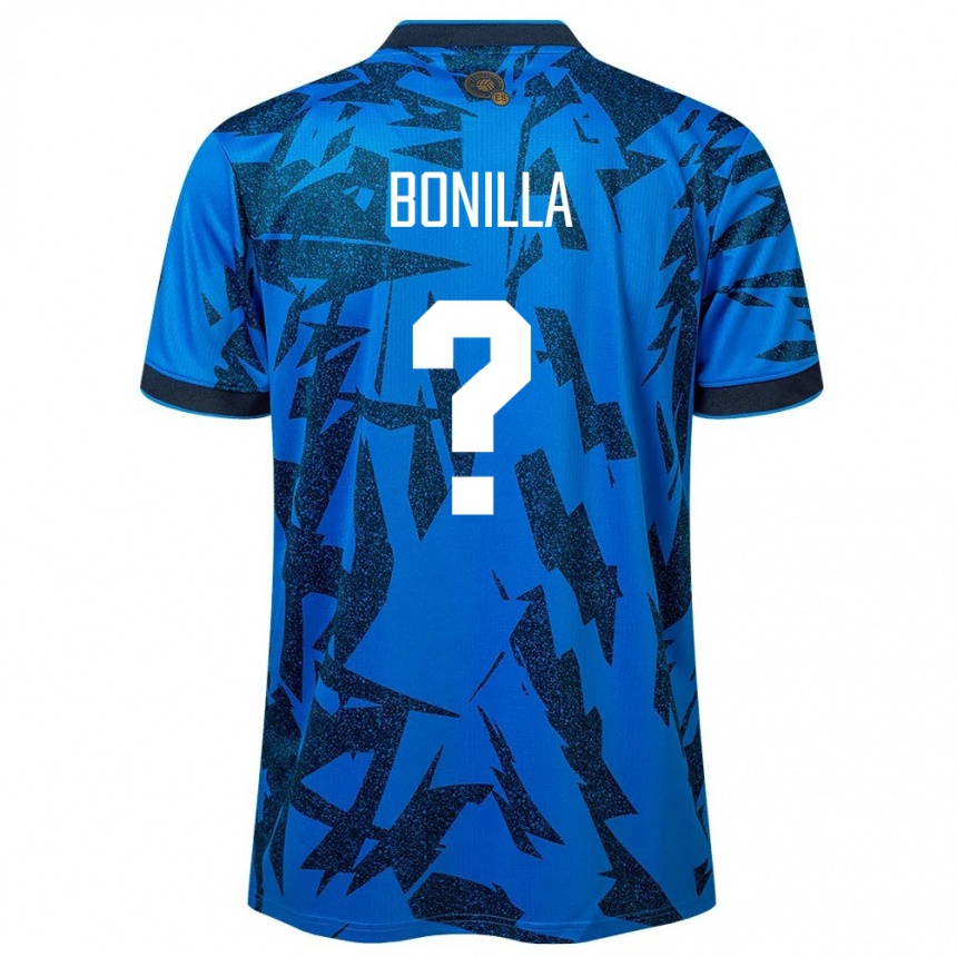 Kids Football El Salvador Nelson Bonilla #0 Blue Home Jersey 24-26 T-Shirt Uk