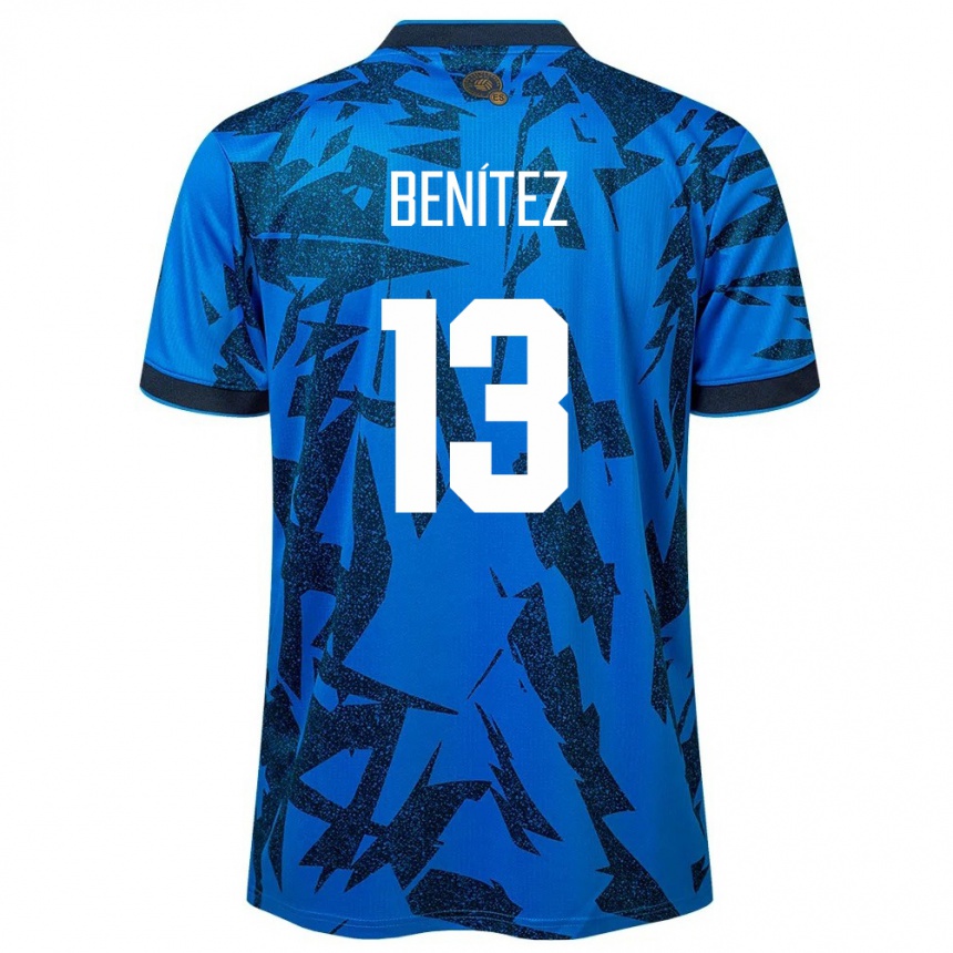 Kids Football El Salvador Tereso Benítez #13 Blue Home Jersey 24-26 T-Shirt Uk