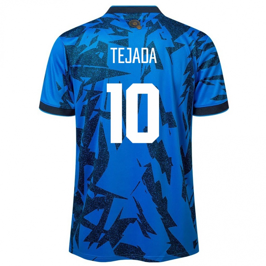 Kids Football El Salvador Rafael Tejada #10 Blue Home Jersey 24-26 T-Shirt Uk