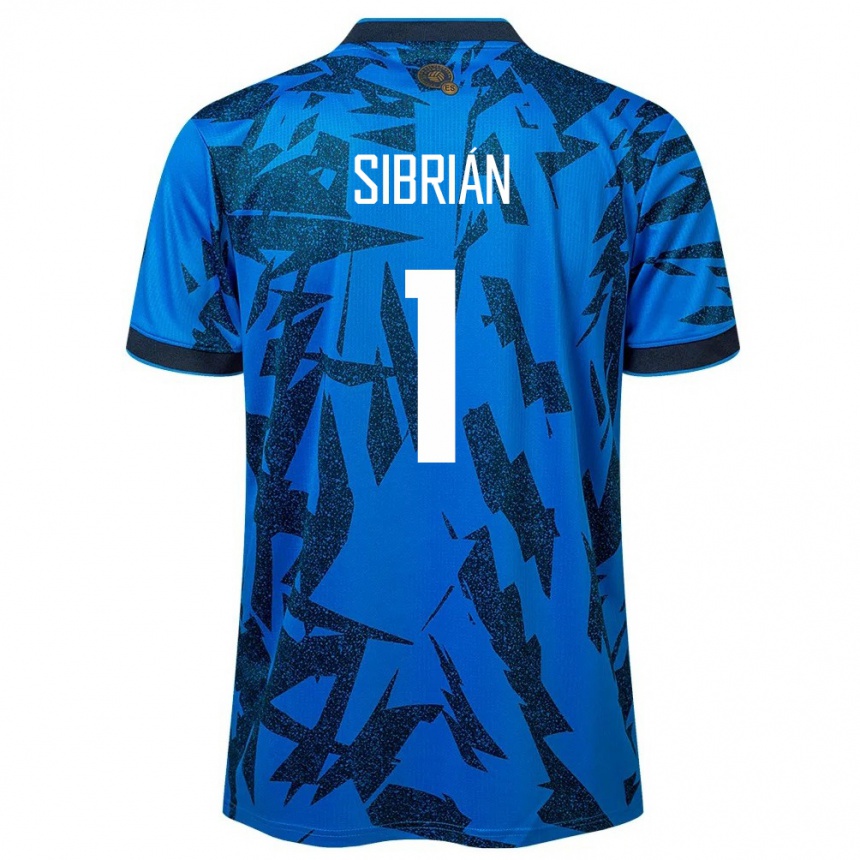 Kids Football El Salvador Sergio Sibrián #1 Blue Home Jersey 24-26 T-Shirt Uk