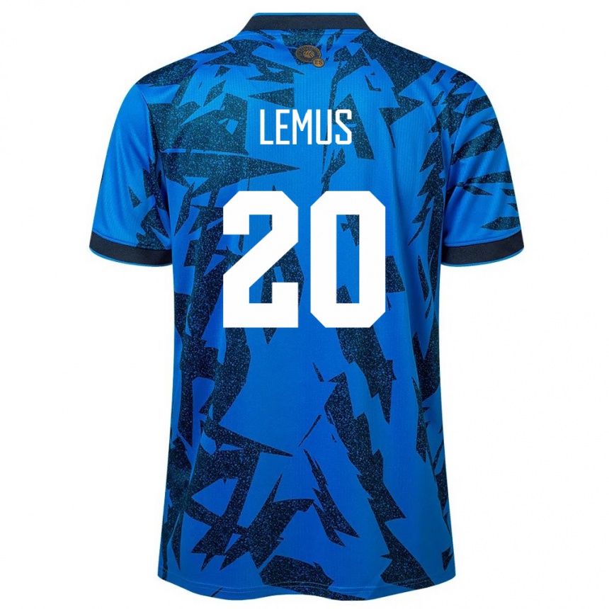 Kids Football El Salvador Diego Lemus #20 Blue Home Jersey 24-26 T-Shirt Uk