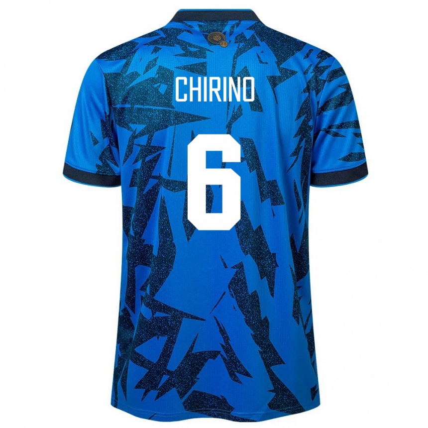 Kids Football El Salvador Alejandra Chirino #6 Blue Home Jersey 24-26 T-Shirt Uk