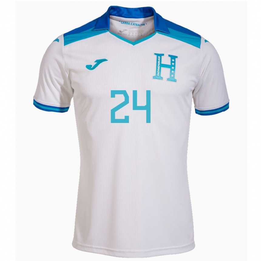 Kids Football Honduras Daniel Carter #24 White Home Jersey 24-26 T-Shirt Uk