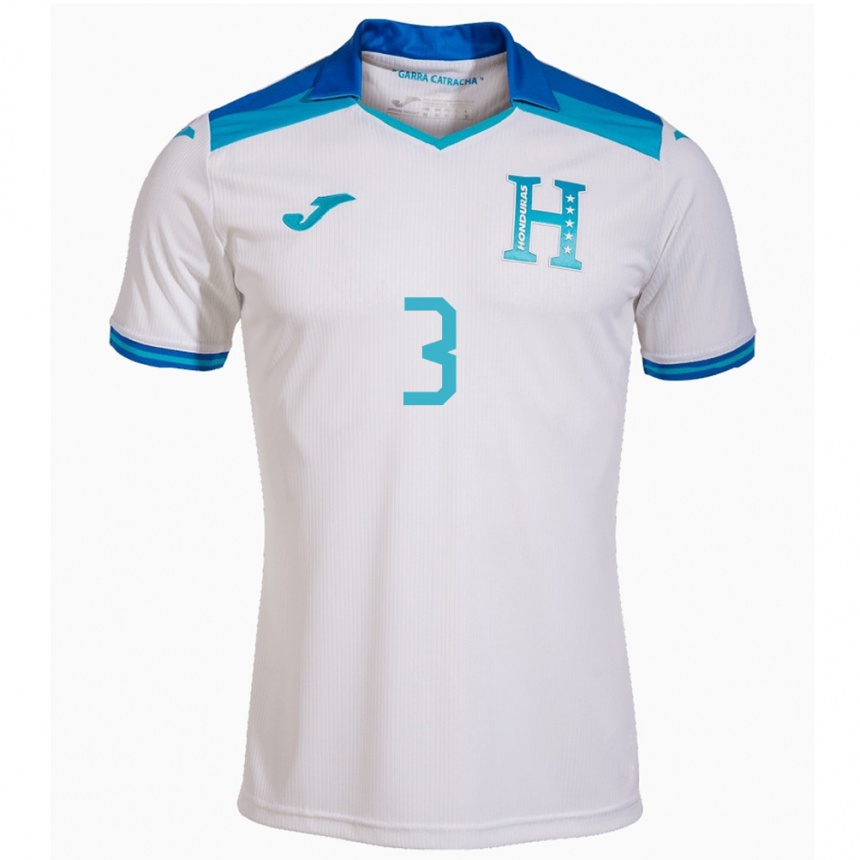 Kids Football Honduras Marcelo Santos #3 White Home Jersey 24-26 T-Shirt Uk