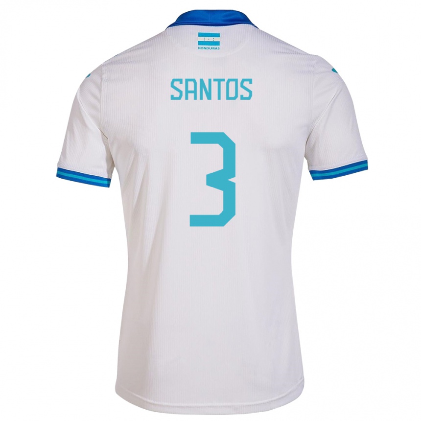 Kids Football Honduras Marcelo Santos #3 White Home Jersey 24-26 T-Shirt Uk