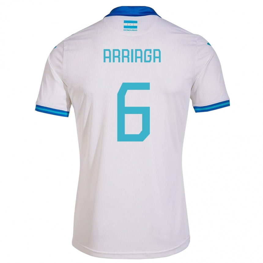 Kids Football Honduras Javier Arriaga #6 White Home Jersey 24-26 T-Shirt Uk