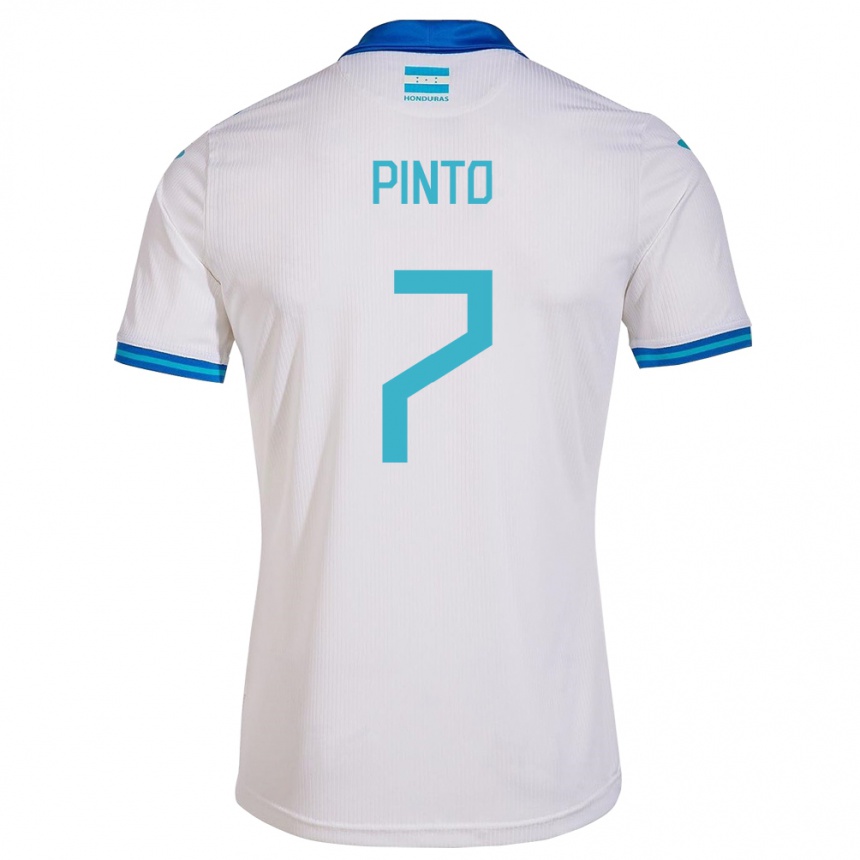 Kids Football Honduras José Pinto #7 White Home Jersey 24-26 T-Shirt Uk