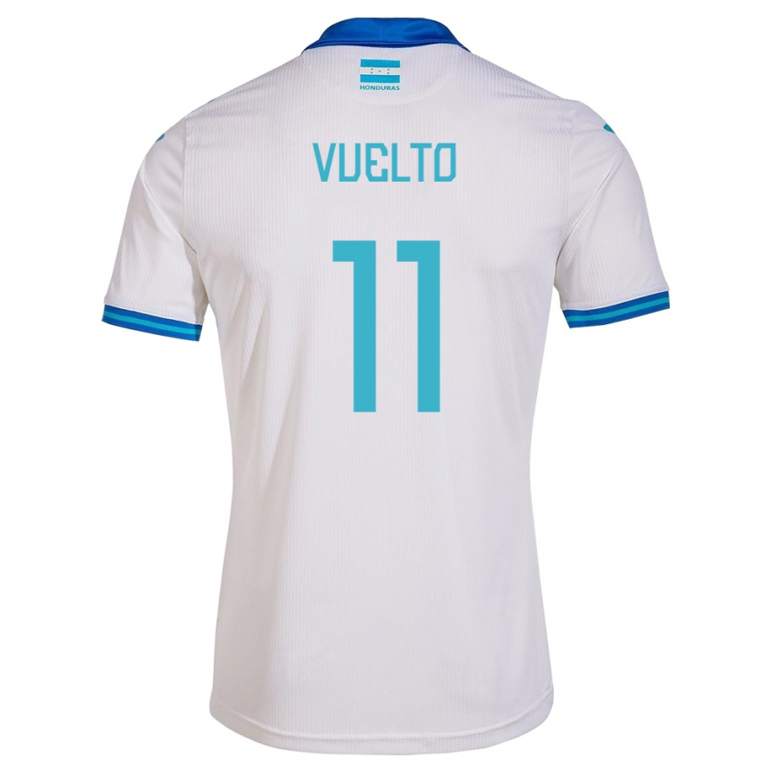 Kids Football Honduras Darixon Vuelto #11 White Home Jersey 24-26 T-Shirt Uk