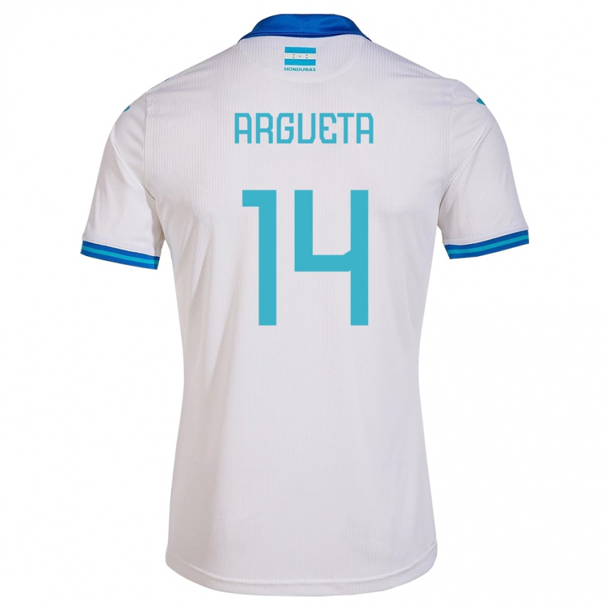 Kids Football Honduras Carlos Argueta #14 White Home Jersey 24-26 T-Shirt Uk