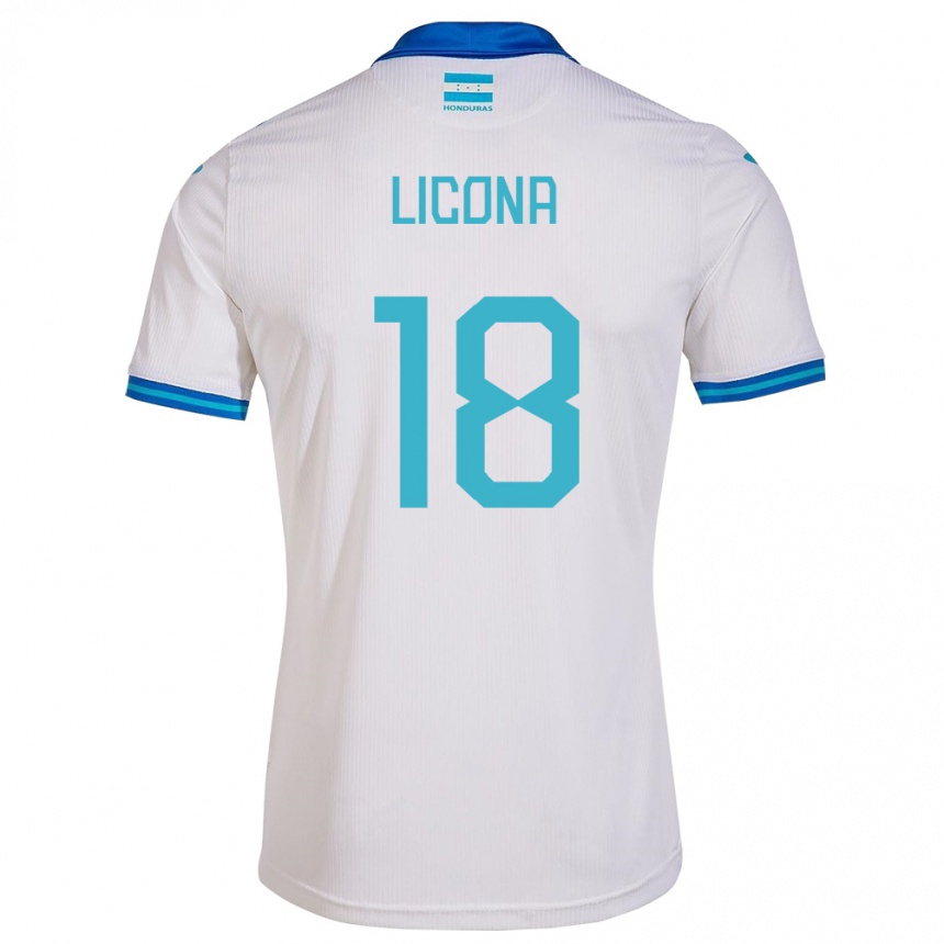 Kids Football Honduras Marlon Licona #18 White Home Jersey 24-26 T-Shirt Uk