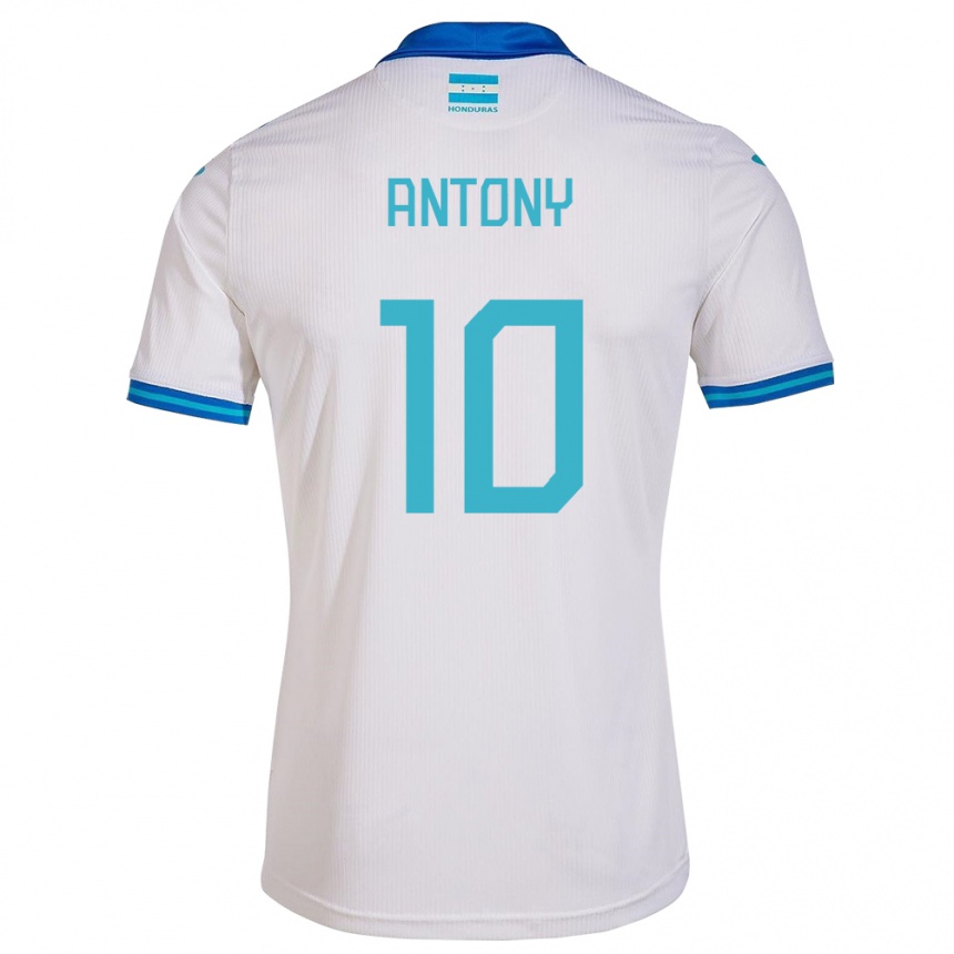 Kids Football Honduras Antony García #10 White Home Jersey 24-26 T-Shirt Uk