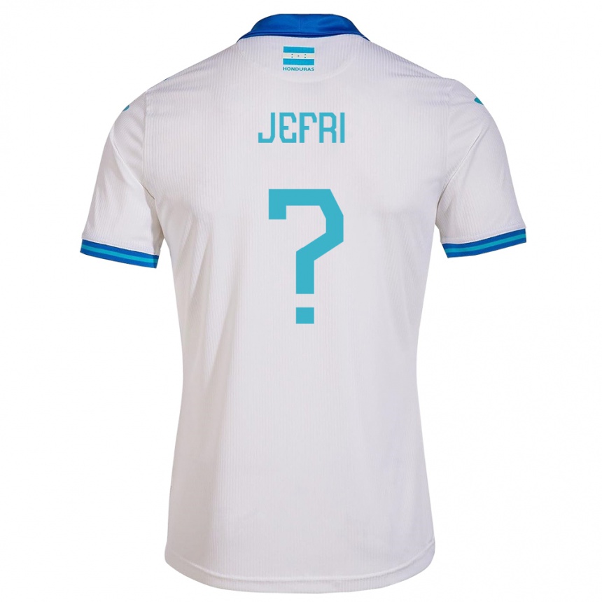 Kids Football Honduras Jefri Martínez #0 White Home Jersey 24-26 T-Shirt Uk